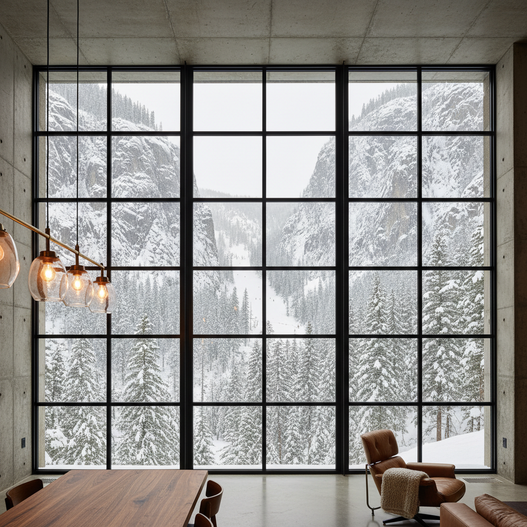 View from a luxury home in Little Cottonwood Canyon